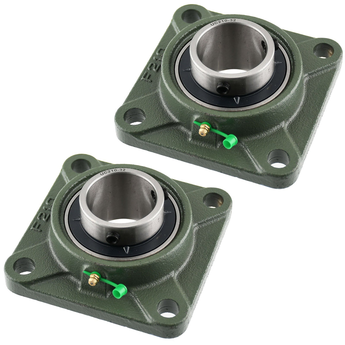 UCP210 - 32 Solid Pillow Block Flange Mounted Bearing - 2" Pack