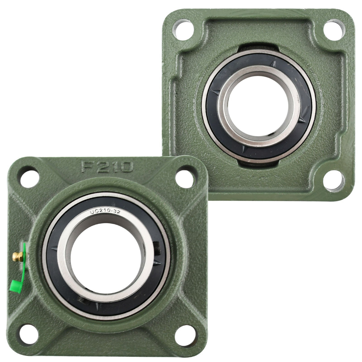 UCP210 - 32 Solid Pillow Block Flange Mounted Bearing - 2" Pack