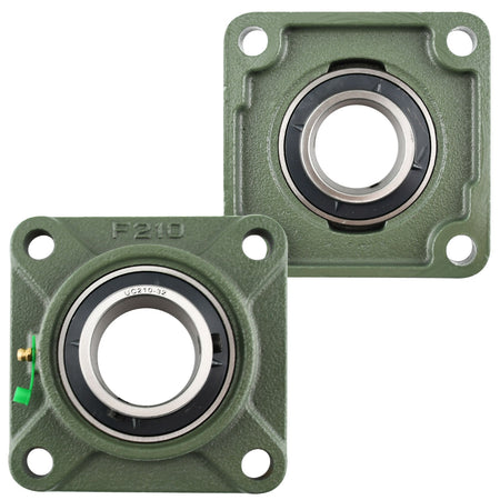 UCP210 - 32 Solid Pillow Block Flange Mounted Bearing - 2" Pack