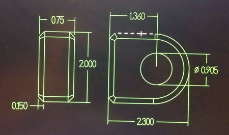 Weld On Shackle/clevis Mounts,heavy Duty Weld On